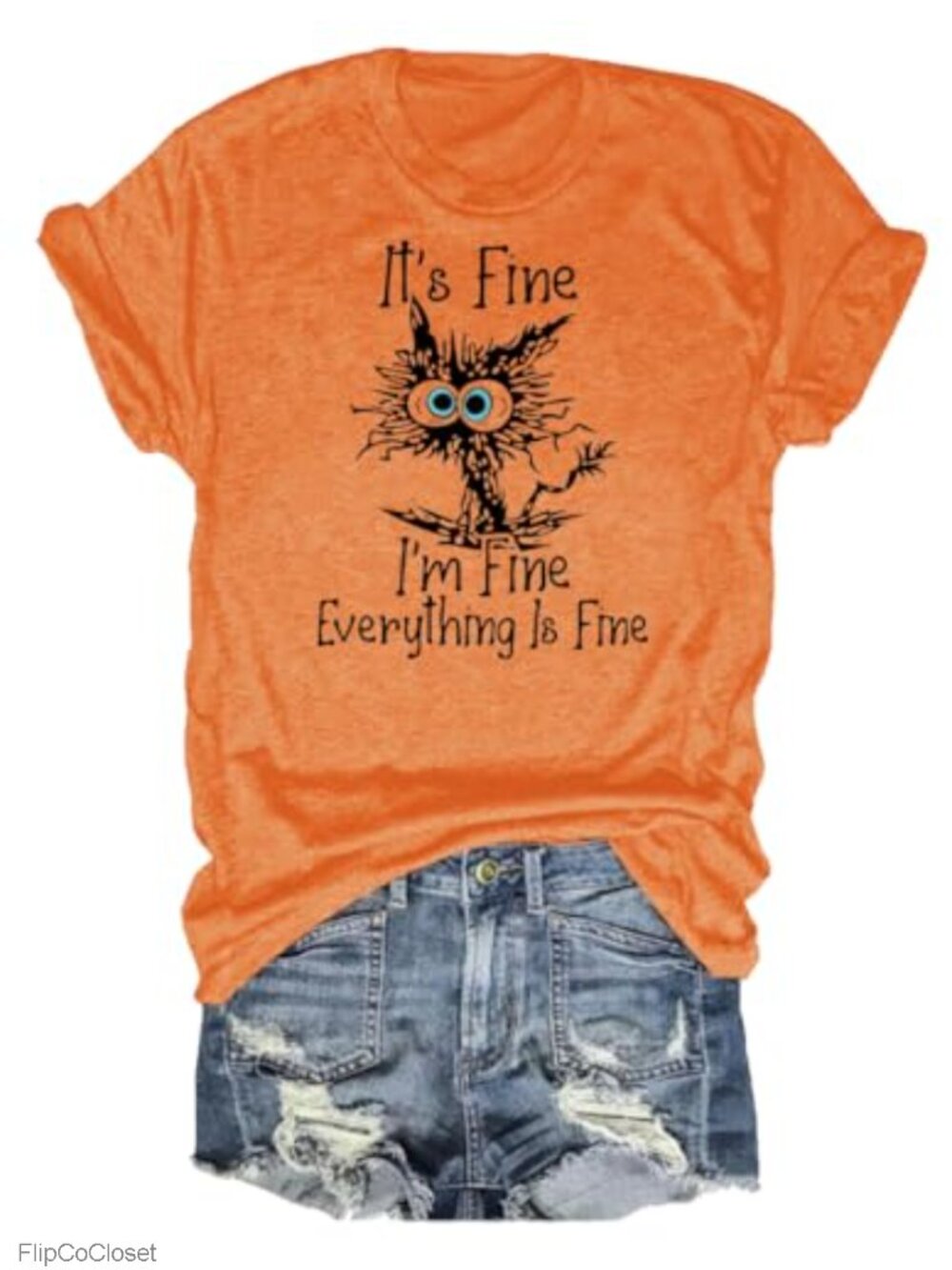 Women's Cat Graphic Tee Funny Saying Short Sleeve Top Loose Casual